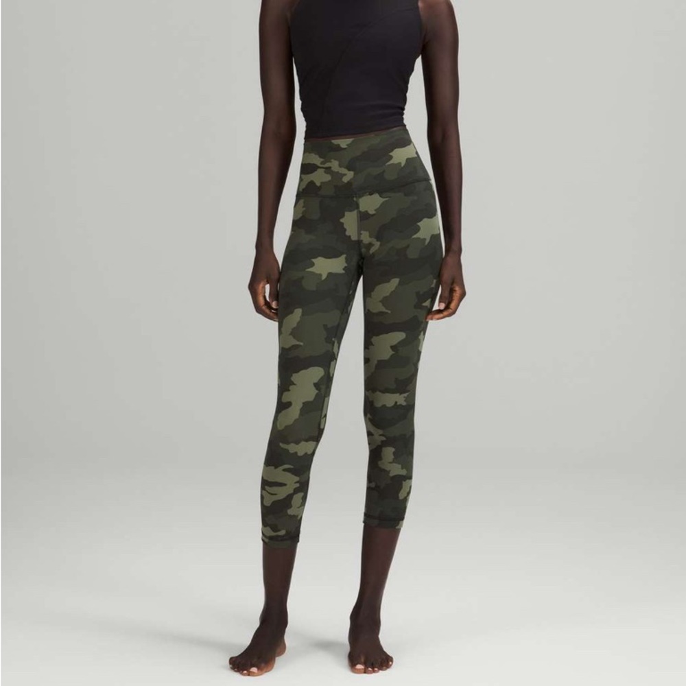 Lululemon Align High Rise Crop 23” 6 Camo